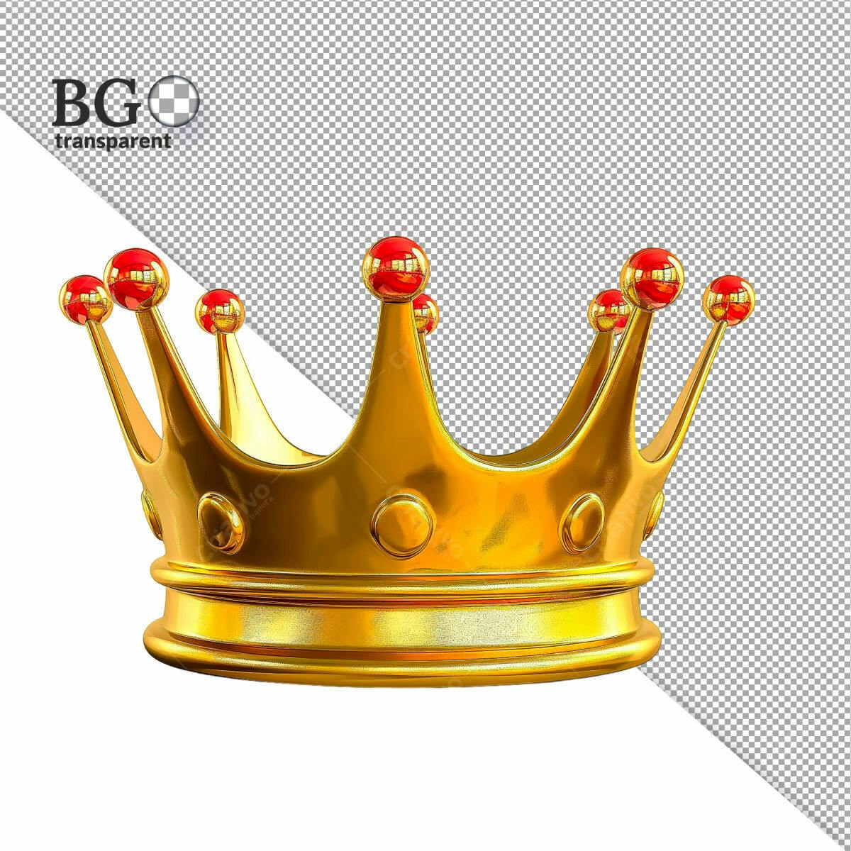 Coroa Dourada Real PSD Editável