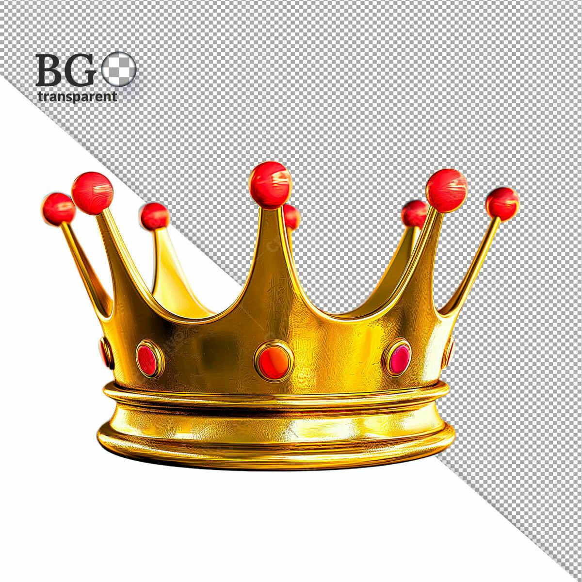 Coroa Dourada Luxuosa PSD Editável