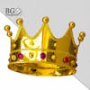 High quality 3d crown for composition