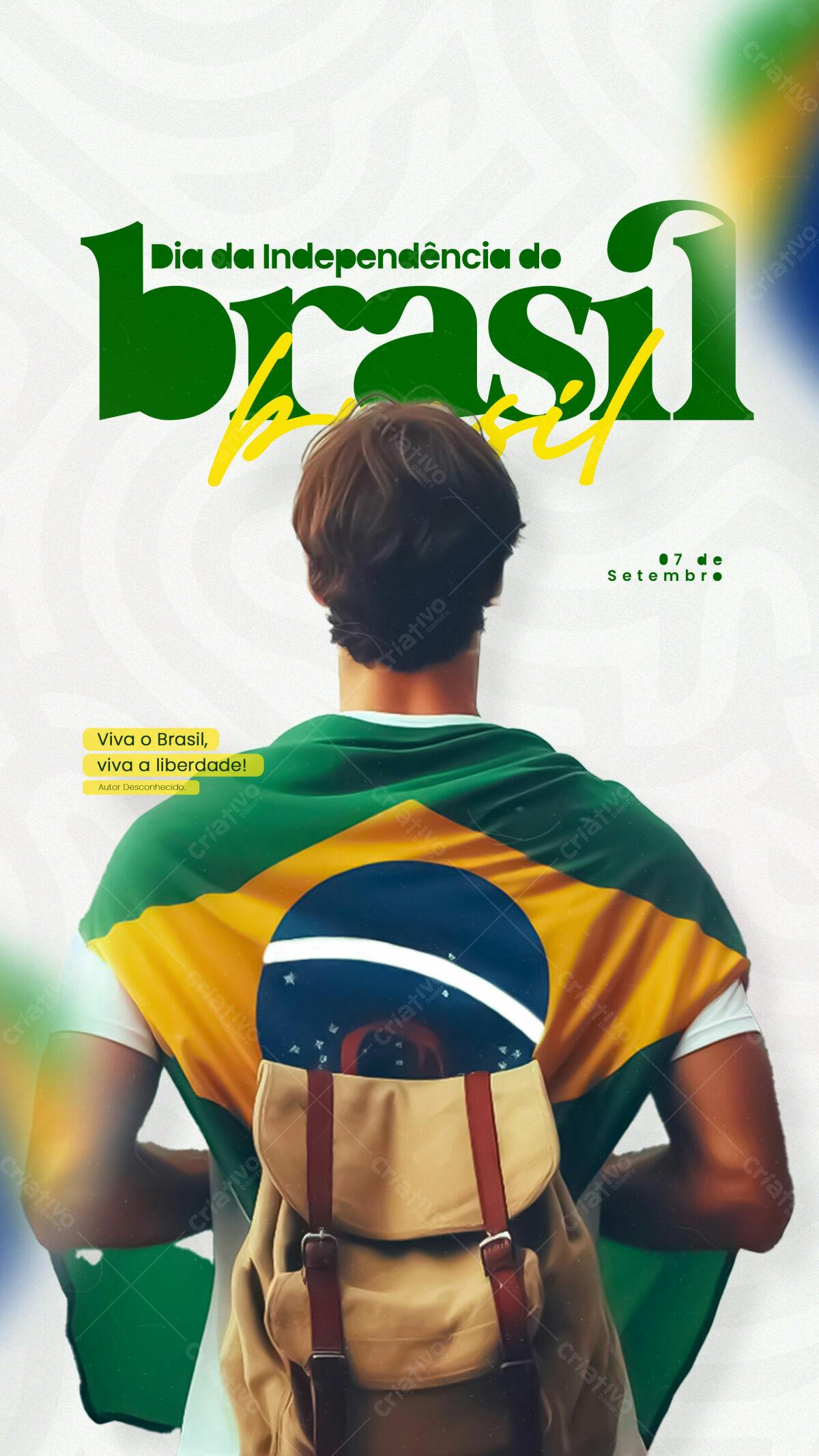 Flyer 7 de Setembro PSD Editável