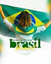 Brazil's independence day 7th of september social media feed editable psd with 1 c