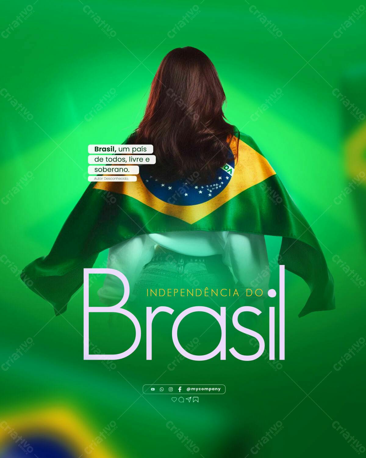 Flyer 7 de Setembro PSD Editável