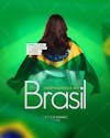 Brazil independence day september 7th social media feed editable psd file 1