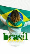 Brazil independence day, september 7th, social media feed editable psd with c 3 features.