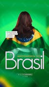 Brazil independence day september 7 social media feed editable psd template d 3