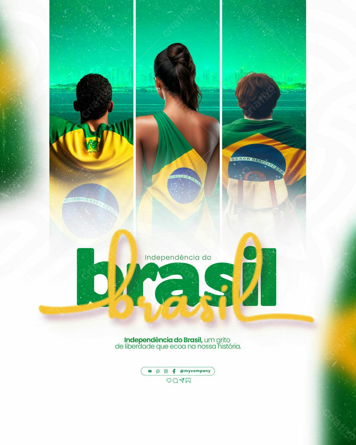Flyer para 7 de Setembro PSD Editável