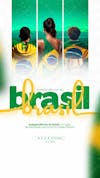 Brazil independence day, september 7th, social media feed editable psd and 2