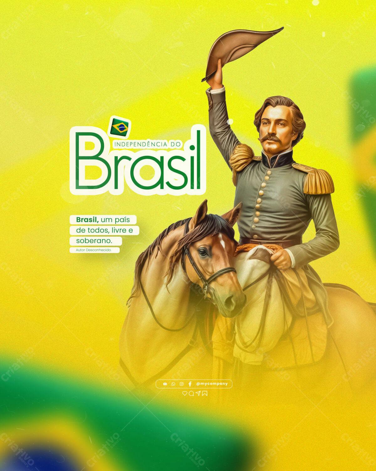 Poster 7 de Setembro PSD Editável