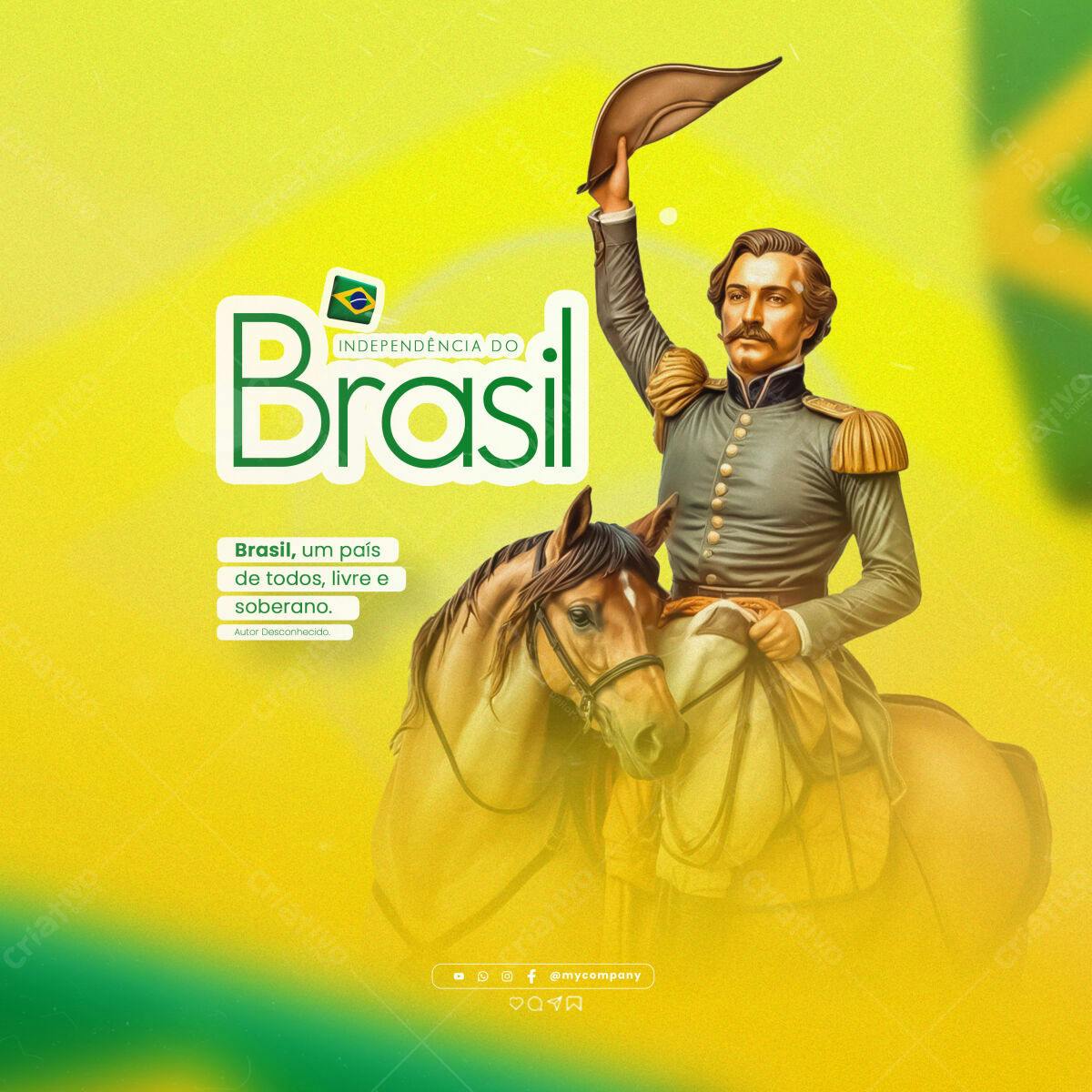 Post para 7 de Setembro PSD Editável