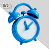 Blue 3d clock for composition