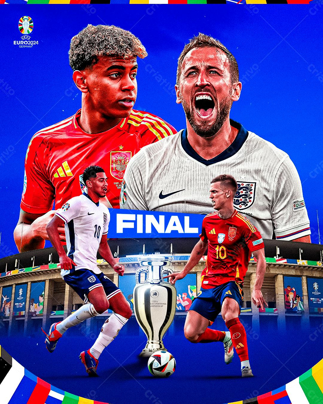 Flyer Final Eurocopa 2024 PSD Editável