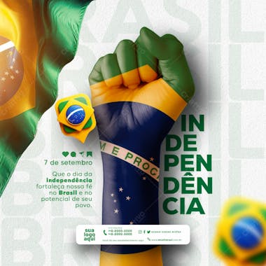 7 de setembro independência do brasil feed