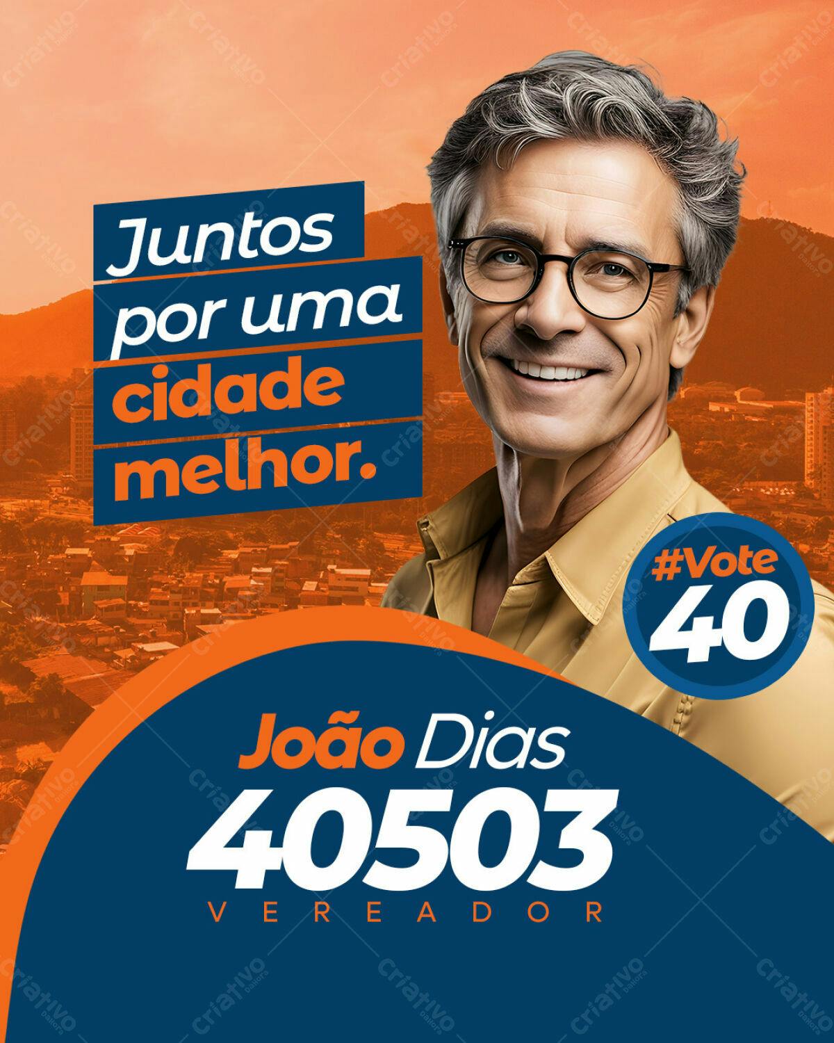 Flyer para Campanha Política PSD Editável