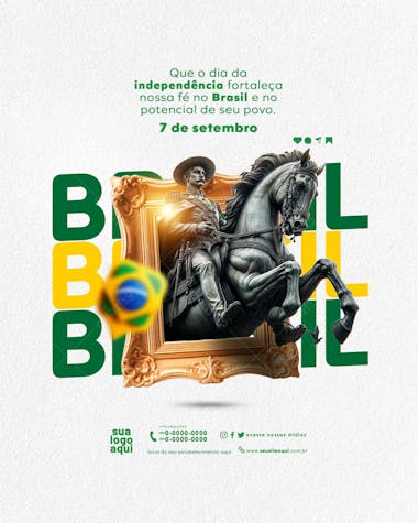 7 de setembro independência do brasil feed