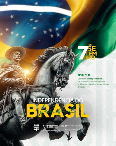 7 de setembro independência do brasil feed