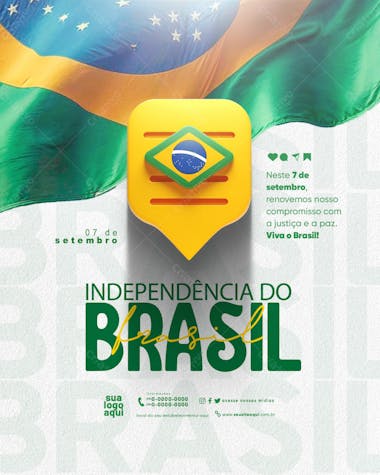 7 de setembro independência do brasil feed