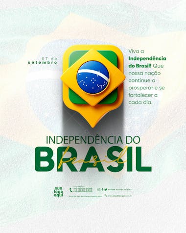 7 de setembro independência do brasil feed