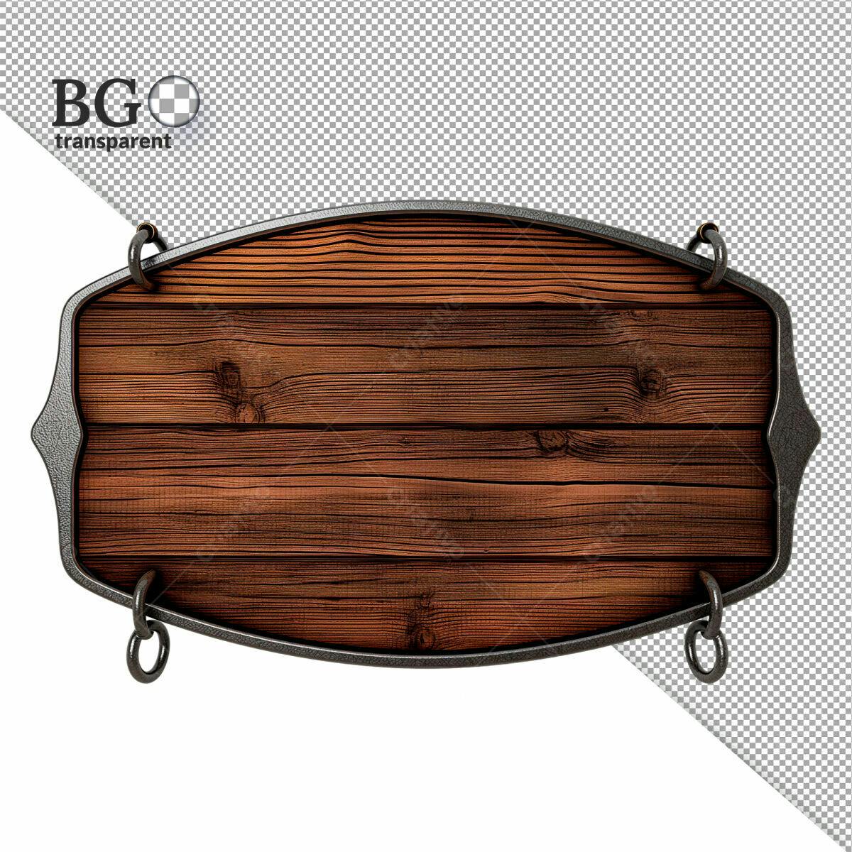Placa de Madeira Rustica PSD Editável