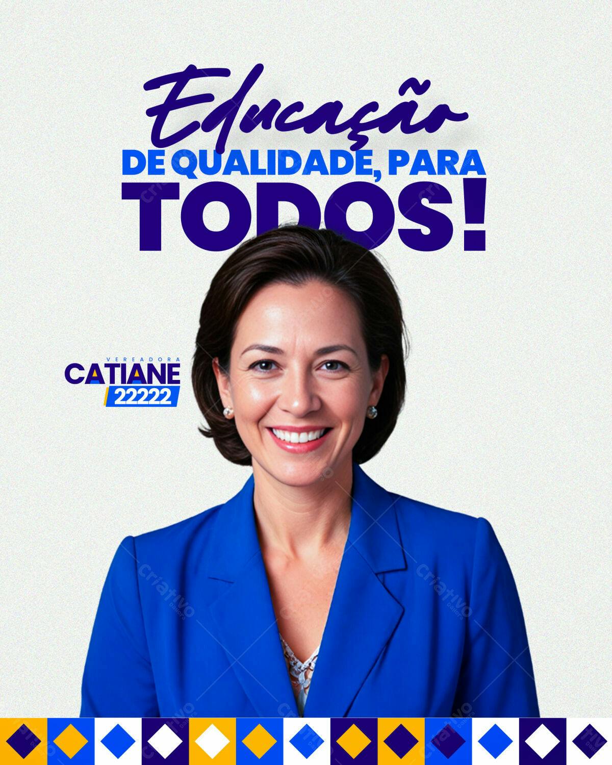 PSD para Campanha Política - Candidata Vereadora PSD Editável