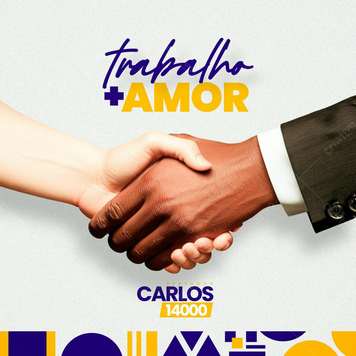 PSD para Campanha Política - Vereador Carlos 14000 PSD Editável