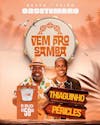 Flyer, event, come to samba event, péricles and thiaguinho, editable psd feed