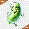 3d element, pea pod character, happy