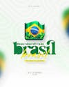 Brazil independence day, september 7th, social media feed psd editable.