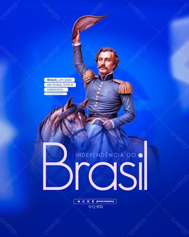 Dia da independência do brasil 07 de setembro social media feed psd editável j 1