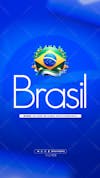 Brazil independence day 07 september social media feed editable psd template j 6