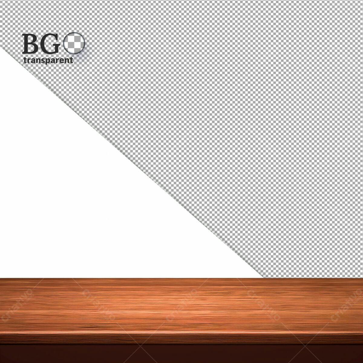 Mockup Mesa de Madeira PSD Editável