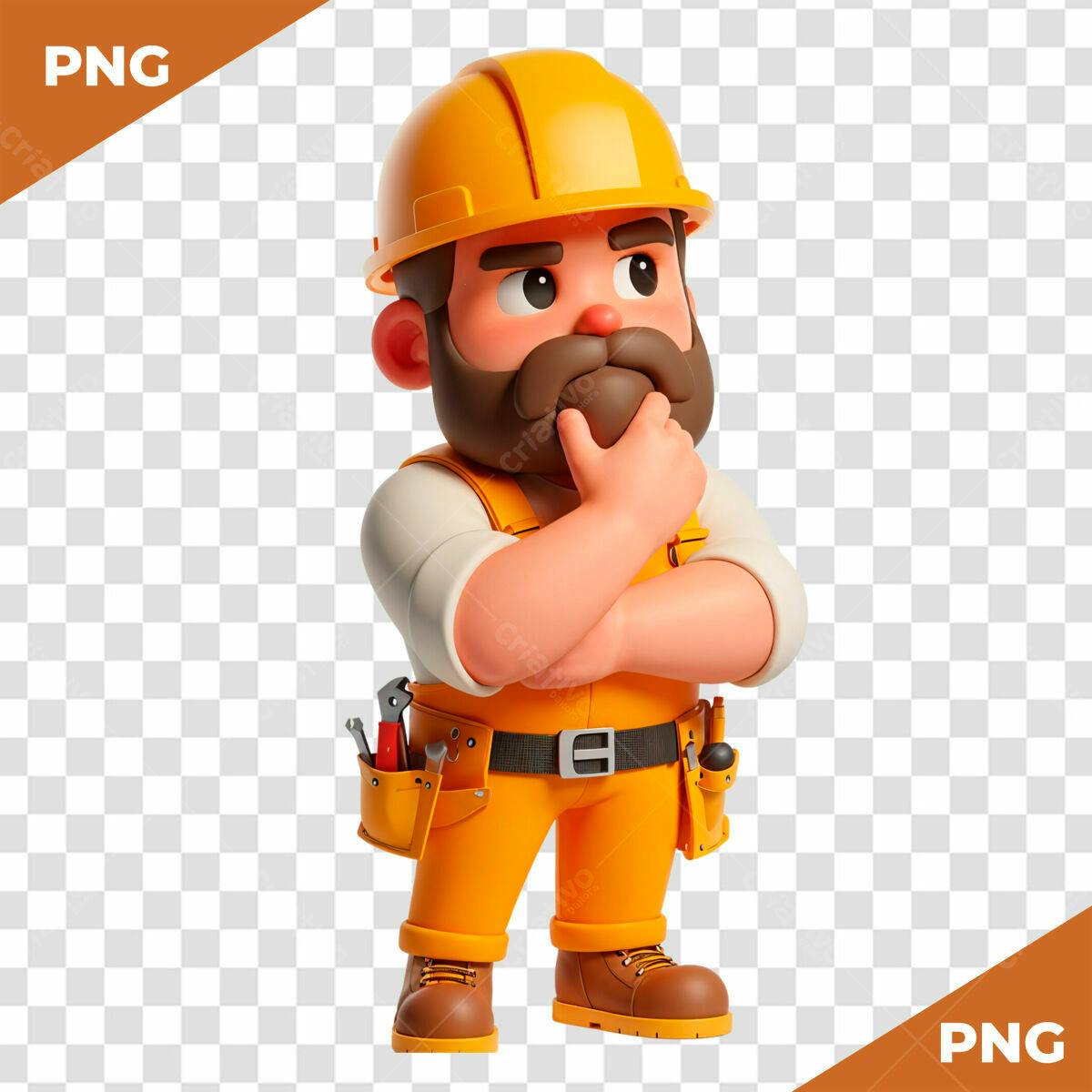 Personagem Cartoon Construtor PSD Editável