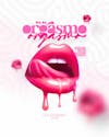 Orgasm day july social media editable psd template 1