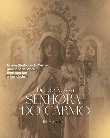 Flyer digital senhora do carmo feed