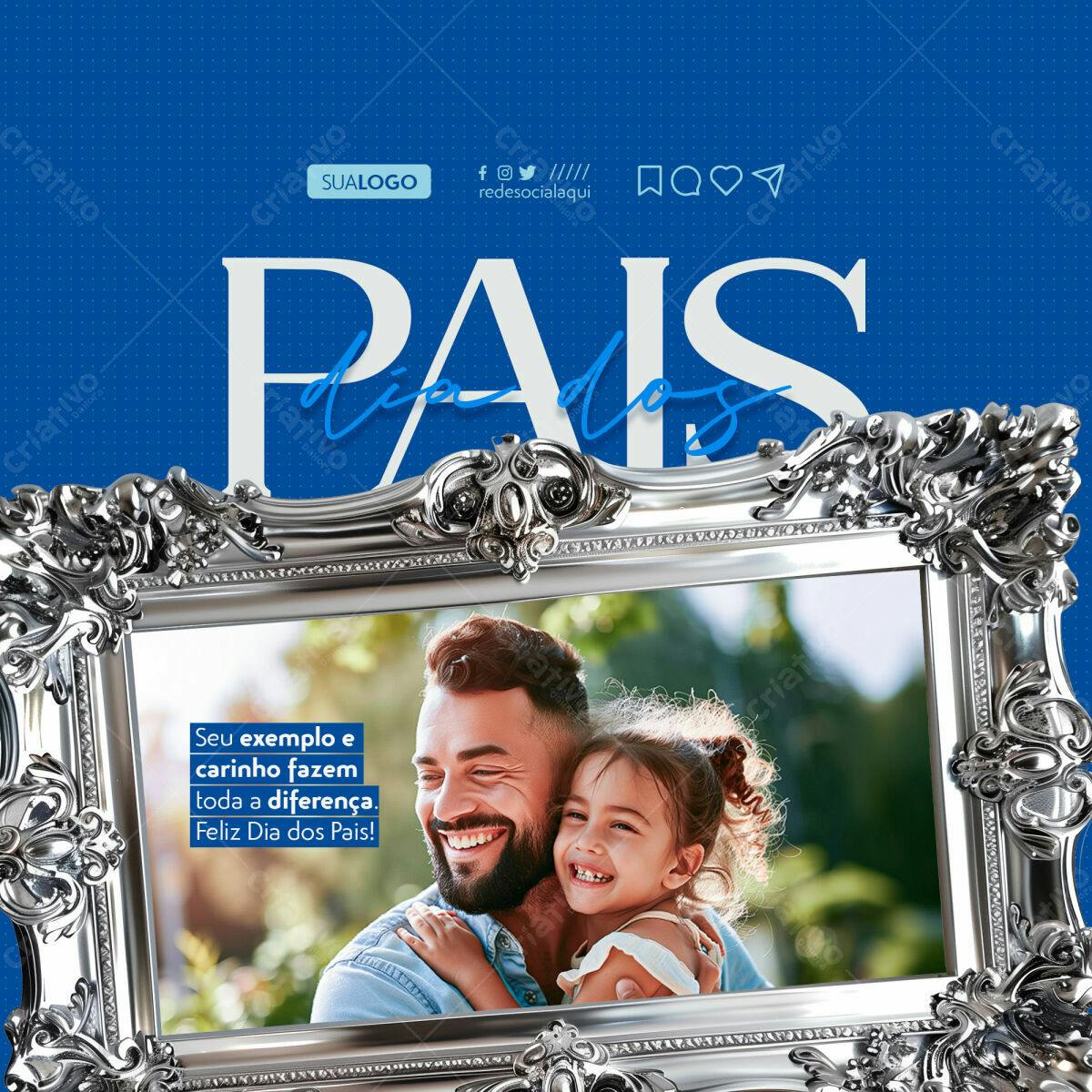 Postagem Dia dos Pais PSD Editável