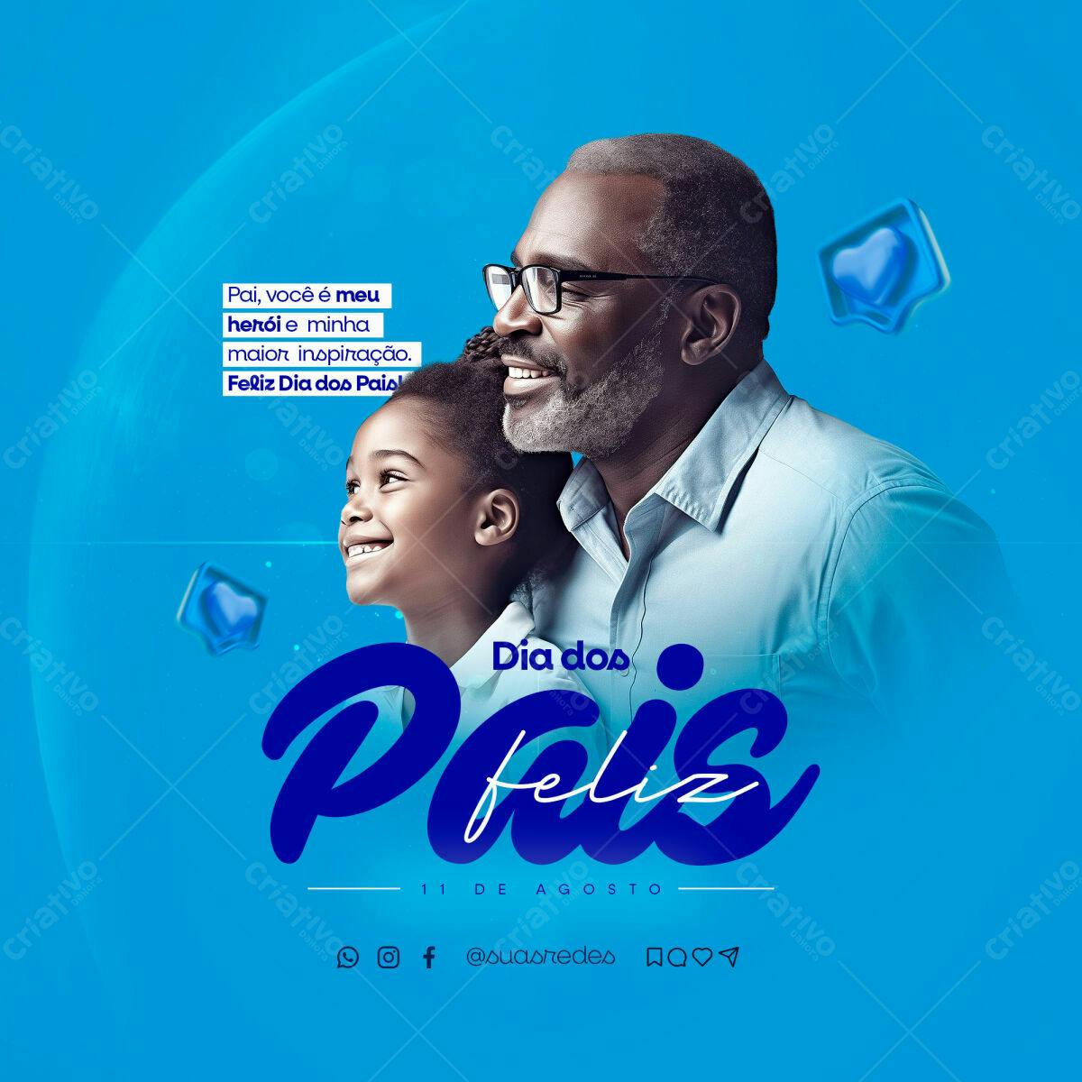 Flyer Dia dos Pais PSD Editável