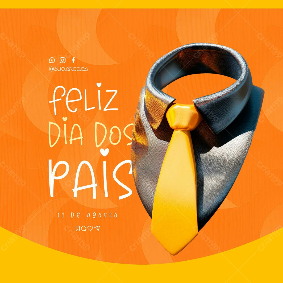 Postagem Dia dos Pais PSD Editável