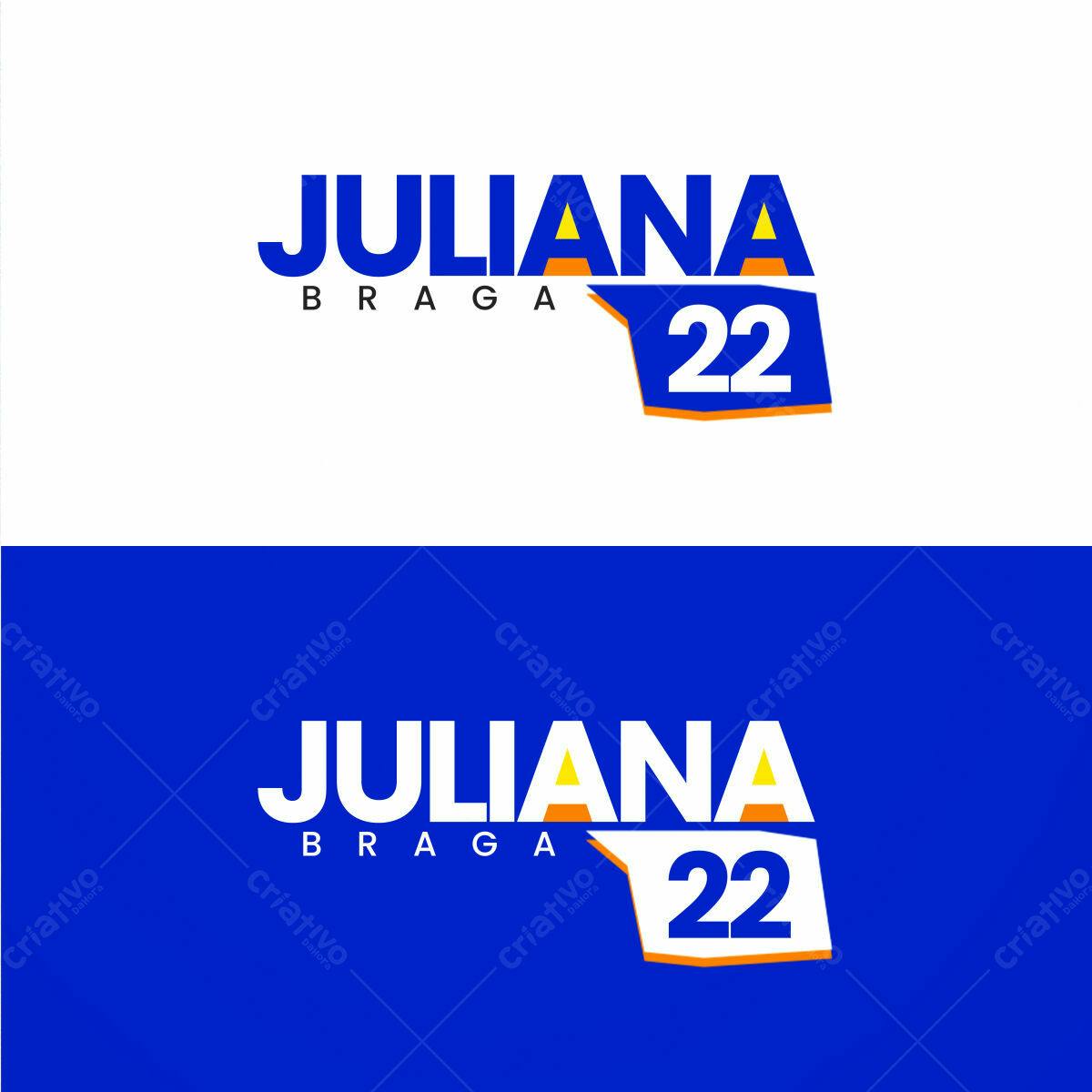 Logo Juliana Braga 22 PSD Editável