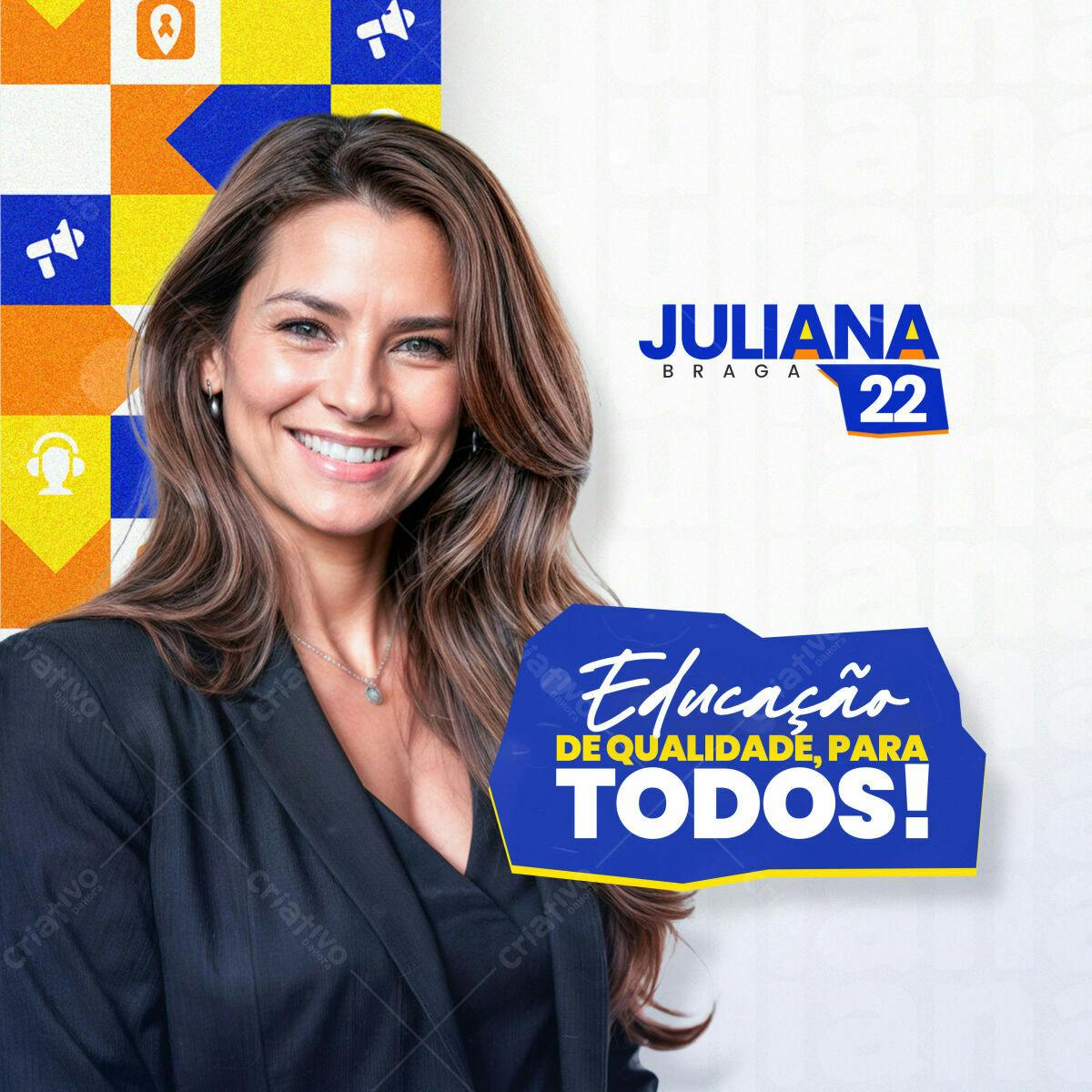 Flyer para Campanha Política PSD Editável