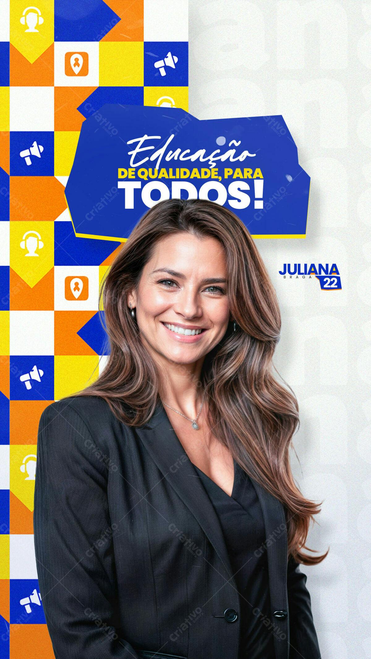 Flyer para Campanha de Educação PSD Editável
