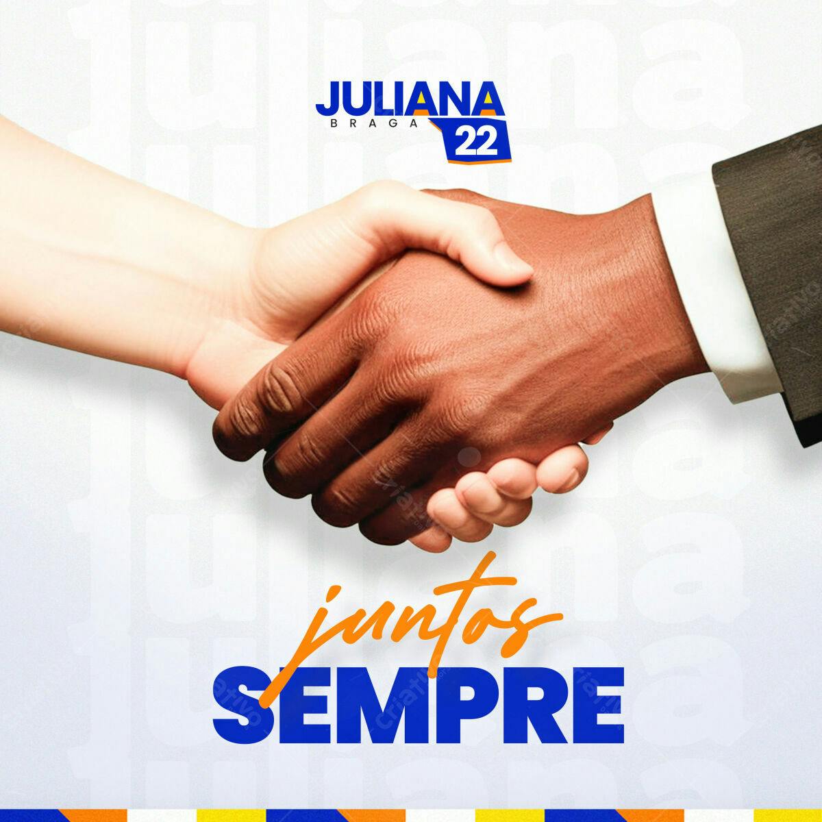 PSD para Campanha Política Juliana Braga 22 PSD Editável