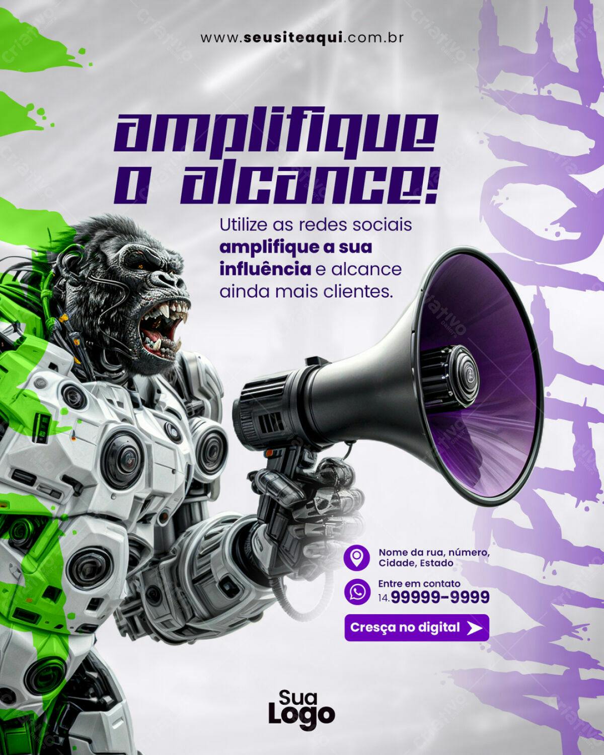 Flyer para Redes Sociais PSD Editável