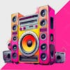 Transparent background cartoon style speaker image for composition 19