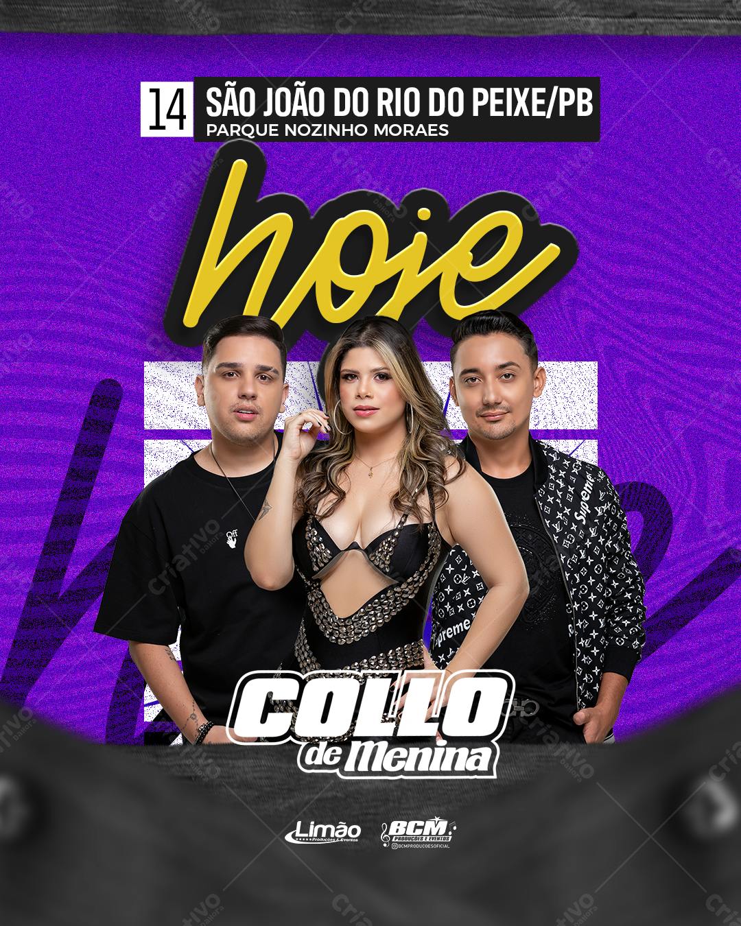 Flyer para São João do Rio do Peixe PSD Editável