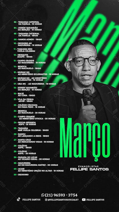 Flyer De Agenda Mensal