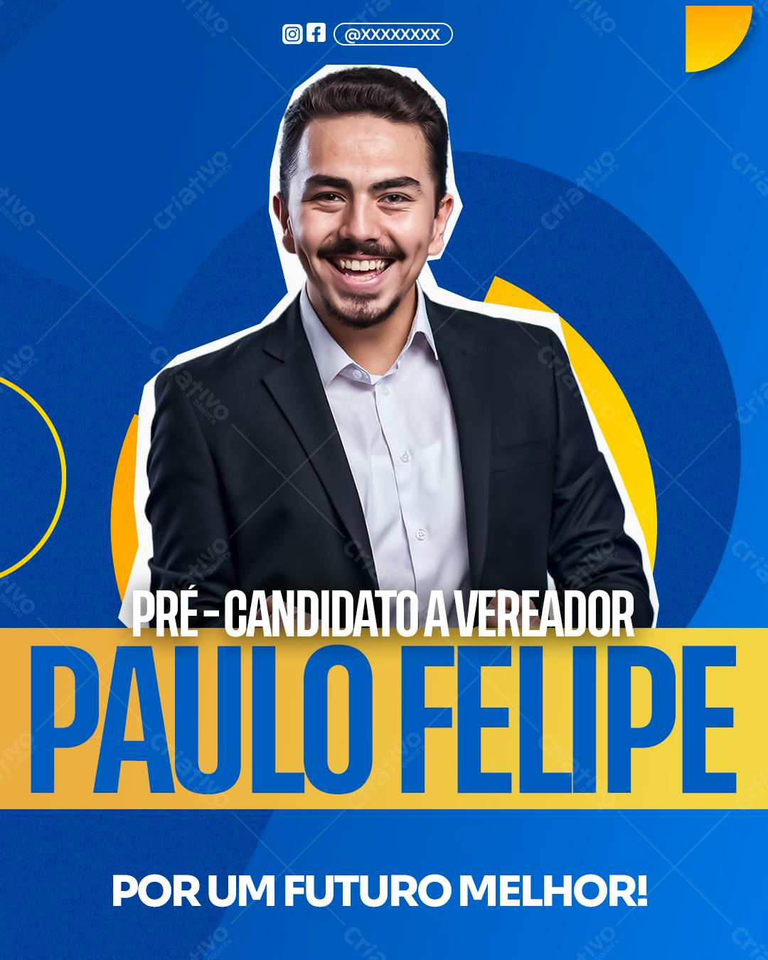 PSD para Campanha Política Eleições PSD Editável