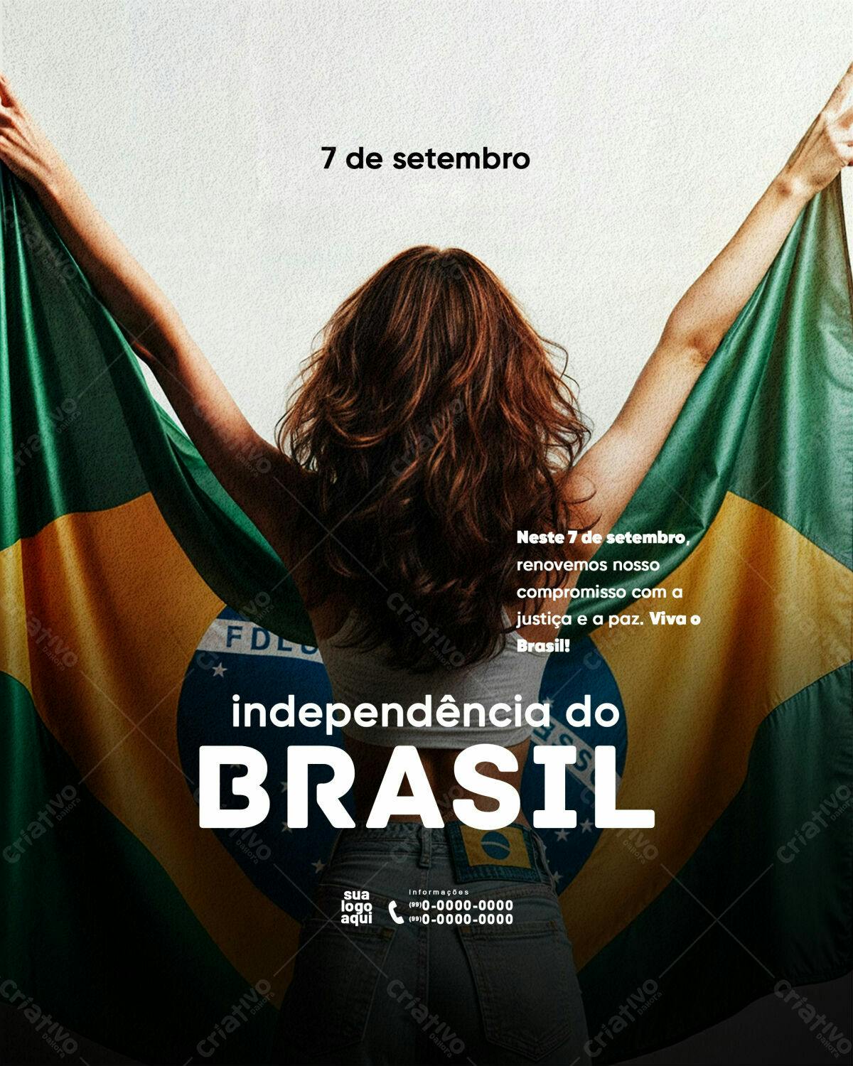 Flyer para 7 de Setembro PSD Editável