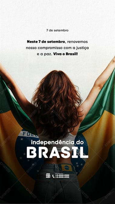 Independência do brasil 7 de setembro stories