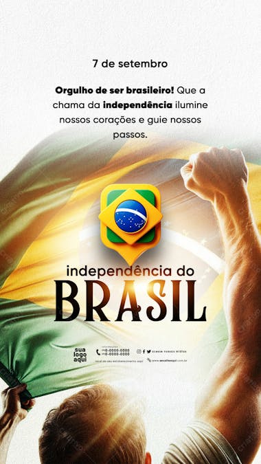 Independência do brasil 7 de setembro stories