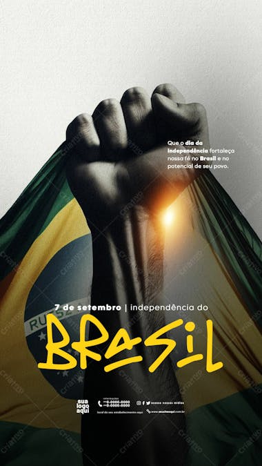 Independência do brasil 7 de setembro stories