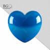 Blue heart 3d for composition